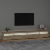 Meuble TV avec lumières LED Chêne sonoma 270x35x40 cm 615933615933