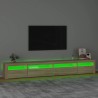 Meuble TV avec lumières LED Chêne sonoma 270x35x40 cm 615933615933