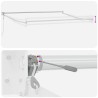 Auvent rétractable Sable 3,5 x 2 m Polyester et métal 615935615935