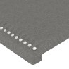 Tête de lit Gris foncé 80x5x78/88 cm Tissu 615936615936
