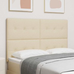 Tête de lit LED avec bandes LED Crème 144 cm tissu 615938615938