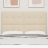 Tête de lit LED avec bandes LED Crème 144 cm tissu 615938615938