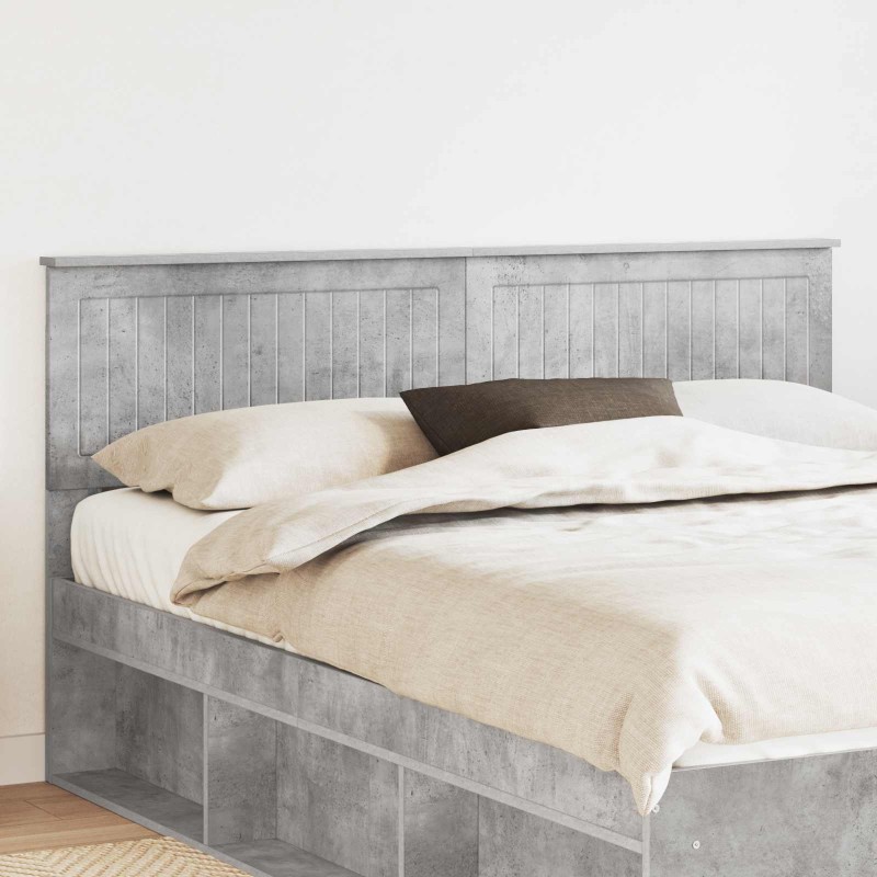Tête de lit Gris béton Bois d'ingénierie 615940615940