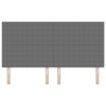 Tête de lit Gris clair 180 cm Tissu en velours côtelé 615941615941