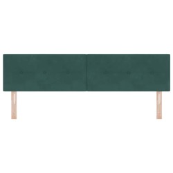 Tête de lit LED avec bandes LED Vert 180 cm Velours 615943615943