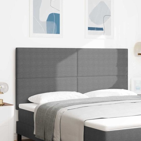 Tête de lit LED Gris clair 180 cm Tissu en velours côtelé 615944615944