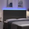 Tête de lit LED Gris clair 180 cm Tissu en velours côtelé 615944615944
