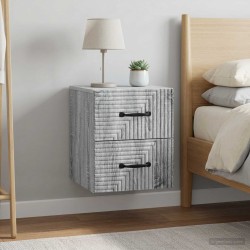 Cabinet de chevet mural 2 pcs Sonoma gris 34,5 x 33 x 40 cm 615945615945