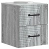 Cabinet de chevet mural 2 pcs Sonoma gris 34,5 x 33 x 40 cm 615945615945
