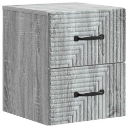 Cabinet de chevet mural 2 pcs Sonoma gris 34,5 x 33 x 40 cm 615945615945