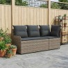 Sofa de jardin avec accoudoirs et sofa d'angle 2 Pièce Rotin PE 615949615949