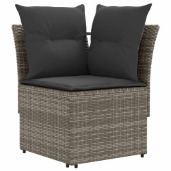 Sofa de jardin avec accoudoirs et sofa d'angle 2 Pièce Rotin PE 615949615949