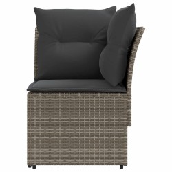 Sofa de jardin avec accoudoirs et sofa d'angle 2 Pièce Rotin PE 615949615949