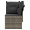 Sofa de jardin avec accoudoirs et sofa d'angle 2 Pièce Rotin PE 615949615949