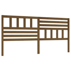 Tête de lit Marron miel 206x4x100 cm Bois massif de pin 615950615950