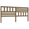 Tête de lit Marron miel 206x4x100 cm Bois massif de pin 615950615950