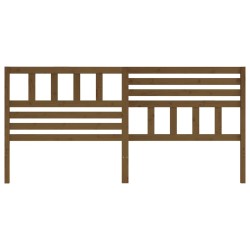 Tête de lit Marron miel 206x4x100 cm Bois massif de pin 615950615950