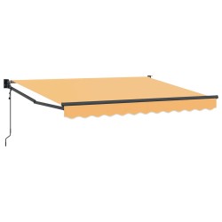 Auvent rétractable Sable 3,5 x 2 m Polyester et métal 615951615951