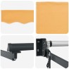 Auvent rétractable Sable 3,5 x 2 m Polyester et métal 615951615951