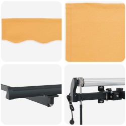 Auvent Rétractable Sable 3,5 x 2 m tissu 615952615952