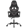 Chaise de jeu pivotante Noir et gris Similicuir 615955615955