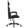 Chaise de jeu pivotante Noir et gris Similicuir 615955615955