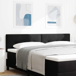 Tête de lit LED avec bandes LED Noir 180 cm Velours 615956615956