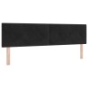 Tête de lit LED avec bandes LED Noir 180 cm Velours 615956615956