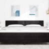 Tête de lit LED avec bandes LED Noir 180 cm Velours 615956615956
