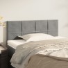 Tête de lit Gris clair 80x5x78/88 cm Velours 615958615958