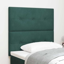 Tête de lit LED avec bandes LED Vert 90 cm Velours 615959615959