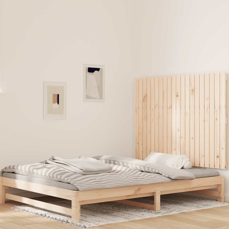 Tête de lit murale 127,5x3x90 cm Bois massif de pin 615960615960