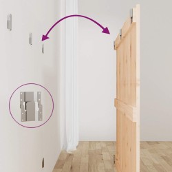 Tête de lit murale 127,5x3x90 cm Bois massif de pin 615960615960