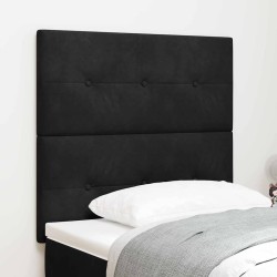 Tête de lit LED avec bandes LED Noir 90 cm Velours 615962615962