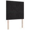 Tête de lit LED avec bandes LED Noir 90 cm Velours 615962615962