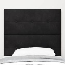 Tête de lit LED avec bandes LED Noir 90 cm Velours 615962615962