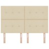 Tête de lit réglable en hauteur Crème 144 cm tissu 615965615965