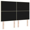 Tête de lit réglable en hauteur Crème 144 cm tissu 615965615965