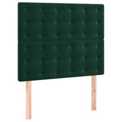 Tête de lit Vert foncé 80x5x118/128 cm Velours 615968615968