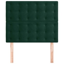 Tête de lit Vert foncé 80x5x118/128 cm Velours 615968615968