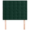 Tête de lit Vert foncé 80x5x118/128 cm Velours 615968615968