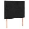 Tête de lit Noir 90x5x118/128 cm Velours 615969615969