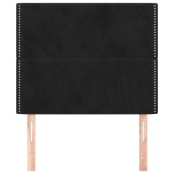 Tête de lit Noir 90x5x118/128 cm Velours 615969615969