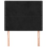 Tête de lit Noir 90x5x118/128 cm Velours 615969615969