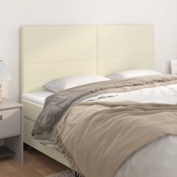 Tête de lit Crème 160x5x118/128 cm Similicuir 615974615974