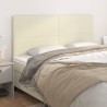 Tête de lit Crème 160x5x118/128 cm Similicuir 615974615974
