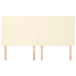 Tête de lit Crème 160x5x118/128 cm Similicuir 615974615974