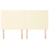 Tête de lit Crème 160x5x118/128 cm Similicuir 615974615974