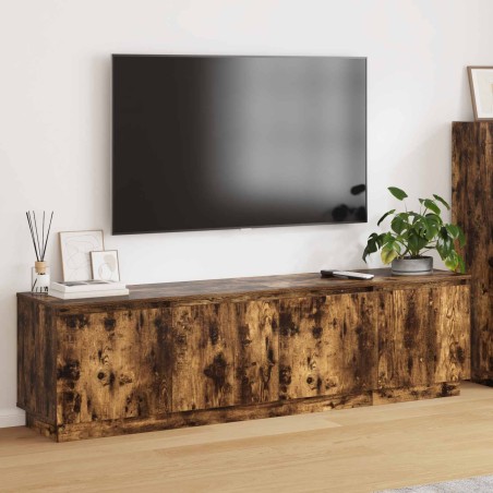 Meuble TV Chêne fumé 180 x 38 x 49 cm Bois d'ingénierie 615976615976