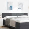 Tête de lit Gris foncé 200 cm Tissu en velours côtelé 615982615982